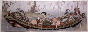 Sendai-Gruppe Triptychon: Drei Helden des Königreichs Shu, ca. 1818-30