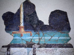 Römische Wandmalerei von Gallo-Roman