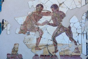 Römische Wandmalerei von Gallo-Roman Gallo-Roman