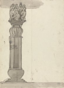 Zeichnung einer Säule aus Ekvera