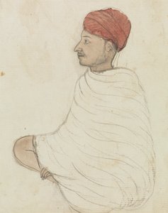 Mann mit rotem Turban