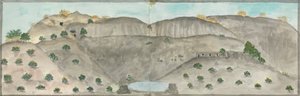 Der Wasserfall von Doomar Leyna, trocken außer bei Regen