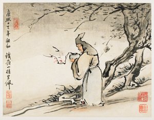 Finger Painting, aus einem Album von zehn von Gao Qipei