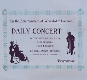 Werbung für ein Konzert, 1917 von Garratt and Atkinson