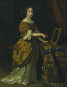 Mädchen vor einem Spiegel, 1668