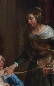 Erzherzogin Isabella von Spanien, die ihre Juwelen der Basilika St. Martin in Halle schenkt von Gaspar De Crayer