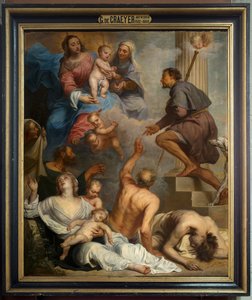 Pfarrkirche (Parochiekerk Onze-Lieve-Vrouw). Innenraum. Gemälde. Heiliger Rochus. Gaspar De Crayer