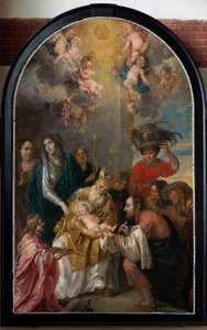 Pfarrkirche (Parochiekerk Sint-Andries). Innenansicht. Gemälde. Beschneidung. von Gaspar De Crayer