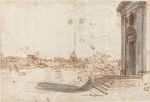 Blick auf Rom von Santa Maria del Priorato von Gaspar van Wittel