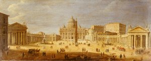 Piazza S. Pietro, Rom von Gaspar van Wittel