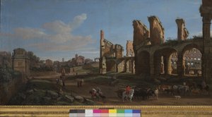 Das Kolosseum und das Forum Romanum von Gaspar van Wittel