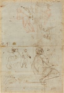 Figuren aus dem Farnese-Palast und aus dem Leben von Gaspar van Wittel after Annibale Carracci