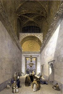 Hagia Sophia, Hauptportal der Moschee (litho)