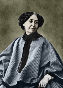 George Sand (Aurore Dupin, Baronne Dudevant) (1804-1876), französische Schriftstellerin, fotografiert von Nadar um 1865. von Gaspard Felix Tournachon Nadar