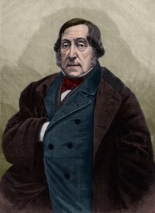 Porträt von Gioachino (Gioacchino) Rossini (1792-1868), italienischer Komponist - Gravur nach dem Foto von Nadar von Gaspard Felix Tournachon Nadar