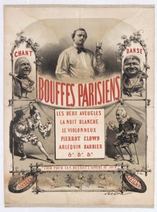 Théâtre des Bouffes-Parisiens von Jacques Offenbach, 1865 von Gaspard Félix Nadar