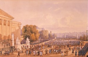Aufstand vor dem Palais Bourbon, 15. Mai 1848 von Gaspard Gobaut