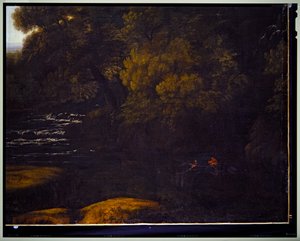 Italienische Landschaft, Detail, undatiert