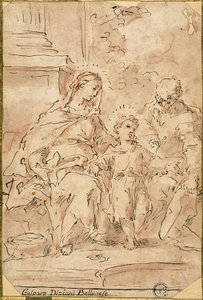 Heilige Familie von Gaspare Diziani