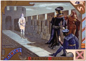 Der Geist seines Vaters erscheint Hamlet