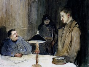Verhör eines deutschen Gefangenen von Gaston Hippolyte Boucart