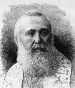 Porträt von Charles Lavigerie (1825-1892), Erzbischof von Algier, Kardinalprimas von Afrika. Gravur von M.G. Vuillier in „Le Monde Illustré“ Nr. 1323 vom 5. August 1882. von Gaston Vuillier
