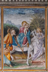 Detail der Flucht nach Ägypten, aus Das Leben und die Passion Christi