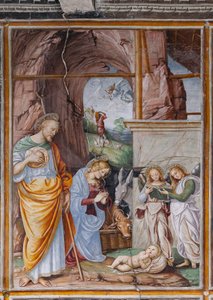 Detail der Geburt Christi, aus "Das Leben und die Passion Christi"