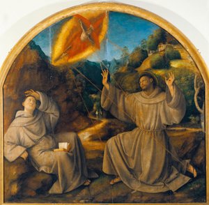 Italien, Varallo, Gemälde von Heiligen Franziskus, der die Stigmata empfängt von Gaudenzio Ferrari