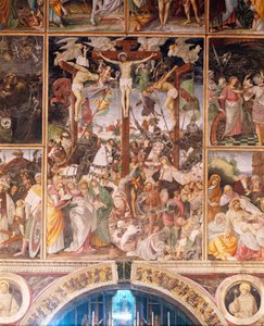 Die Kreuzigung, (Detail), aus Leben und Passion Christi, Fresko, 1513 von Gaudenzio Ferrari