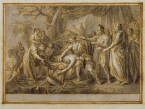 Achilles beklagt den Tod von Patroklos, 1760-63 von Gavin Hamilton