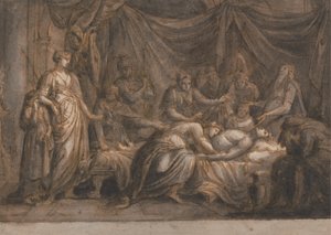 Andromache trauert um den Tod von Hector von Gavin Hamilton