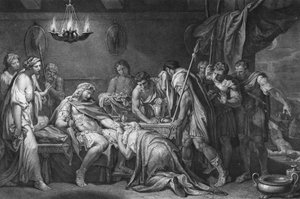 Priamos löst den Leichnam von Hektor ein, Domenico Cunego, 1764 von Gavin Hamilton