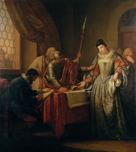 Die Abdankung von Maria Stuart (1542-87) im Jahr 1568