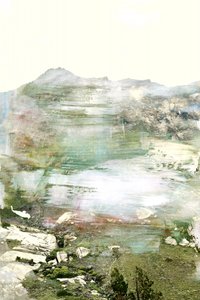 Ätherische Berglandschaft