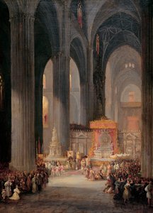 Die Fronleichnamsprozession in der Kathedrale von Sevilla