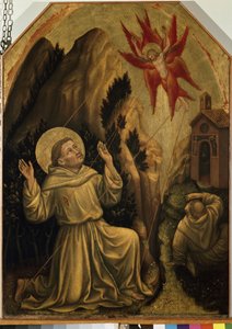 Der heilige Franziskus empfängt die Stigmata von Gentile da Fabriano