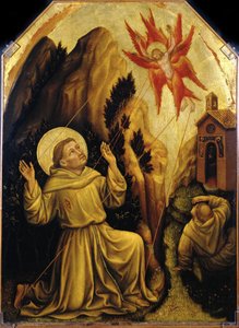 Der heilige Franziskus empfängt die Stigmata (ca. 1420) von Gentile da Fabriano