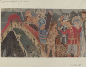 Station des Kreuzes Nr. 10: Jesus wird seiner Kleider beraubt, um 1936