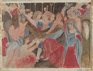 Station des Kreuzes Nr. 6: Veronika leistet Jesus Dienst