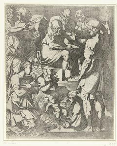 Die Anbetung der Hirten von Geoffroy Dumonstier