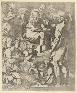 Die Geburt Christi, ca. 1544-48 von Geoffroy Dumoûtier