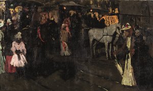 Ein Sonntagabend am Dam, Amsterdam, ca. 1895 von Georg Hendrik Breitner