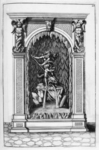 Brunnen, Grottendesign, 1664 von Georg Andreas Bockler