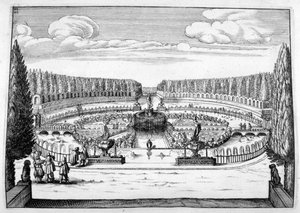 Ornamentaler Brunnen- und Gartendesign, 1664