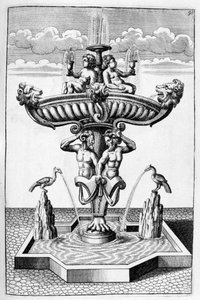 Ornamentaler Brunnenentwurf, 1664
