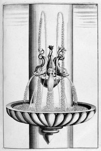 Ornamentaler Brunnenentwurf