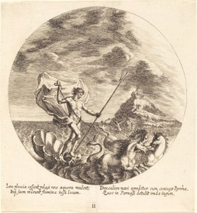 Deukalion und Pyrrha landen auf dem Parnass