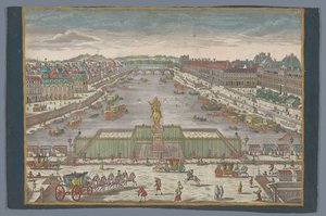 Blick auf die Pont Neuf über die Seine in Paris, Richtung Pont Royal