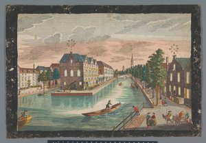 Ansicht des Magazijn de Geer in Delft